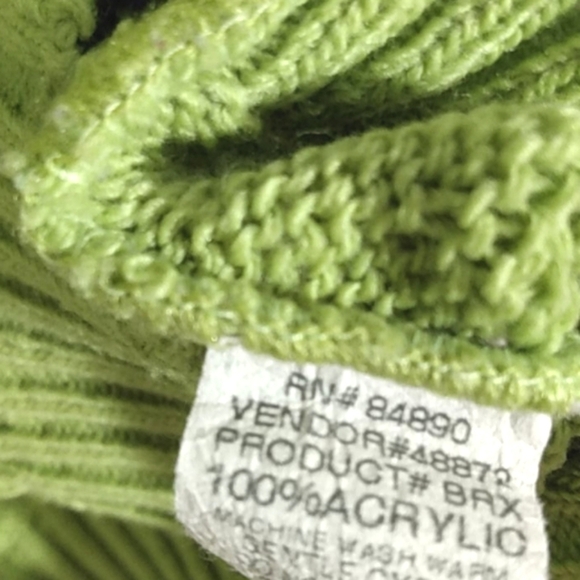 HABAND GREEN SHORT SLEEVE KNITTED SWEATER SIZE LARGE - Picture 7 of 9